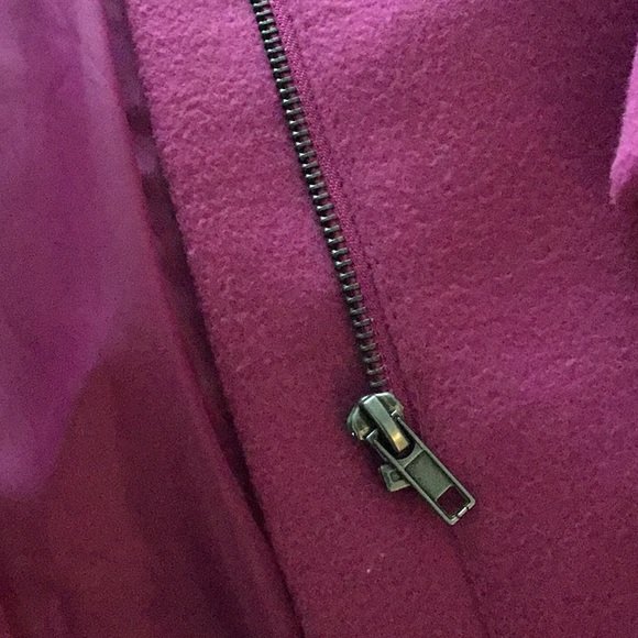 H&M fuchsia pink pea coat jacket - Picture 11 of 11